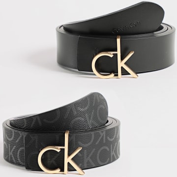 Calvin Klein - Ceinture Réversible Femme Belt 3.0 7038 Noir