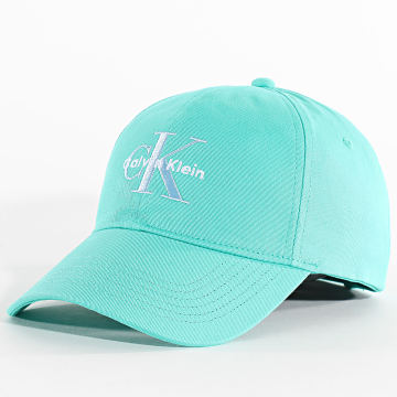 Calvin Klein - Monologo Bordado Gorra de Béisbol 5026 Azul Turquesa
