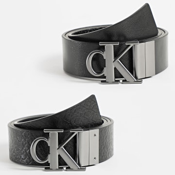 Calvin Klein - Ceinture Réversible Monograme Plaque 7033 Noir