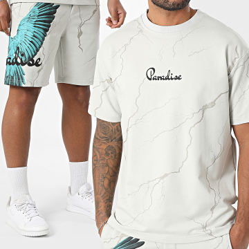 Classic Series - Ensemble Tee Shirt Et Short Jogging 34T Gris