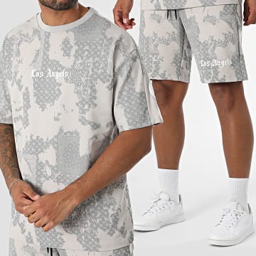 Classic Series - Ensemble Tee Shirt Et Short Jogging 89T Gris