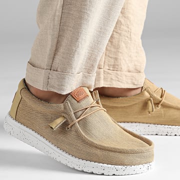 Hey Dude - Wally Canvas Walnut Loafers