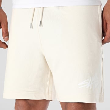 Sale Môme Paris - SLME Pantalón Corto Beige Blanco