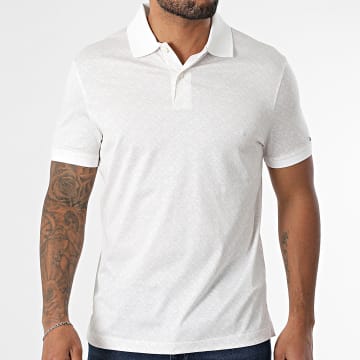 Tommy Hilfiger - Polo Manches Courtes Monogram AOP 9218 Blanc