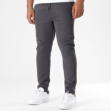Classic Series - Pantalon Uni Slim Fit 015 Gris Anthracite