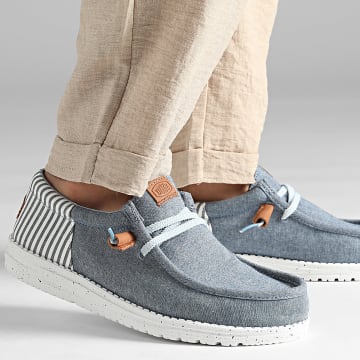 Hey Dude - Mocassins Wally Funk Nu Prep Faded Denim Navy Blazer