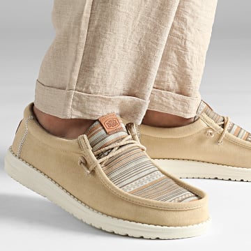 Hey Dude - Wally Surf Shawl Wood Ash Multi Loafers