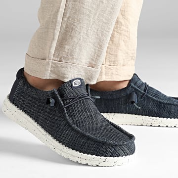Hey Dude - Wally Stretch Sox Navy loafers