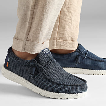 Hey Dude - Wally Sport Mesh Navy loafers