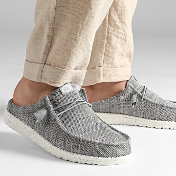 Hey Dude - Wally Slip Stretch Sox Granite Grey Loafers