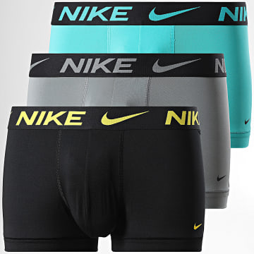 Nike - Lot De 3 Boxers KE1156 Turquoise Gris Noir