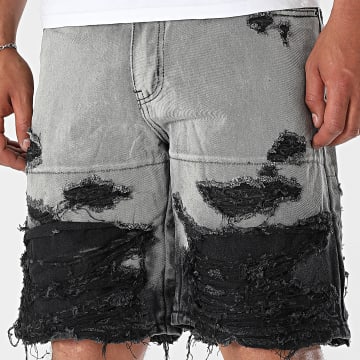 Uniplay - Short Jean 256 Gris Noir
