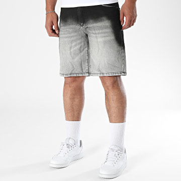 Uniplay - Short Jean 274 Noir Gris Dégradé