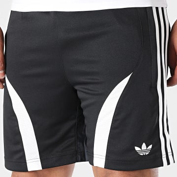 Adidas Originals - Short Jogging A BandesTeamgeist JC6230 Noir Blanc