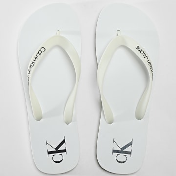 Calvin Klein - Chanclas Sandalia Playa TPU Transparente 1267 Blanco