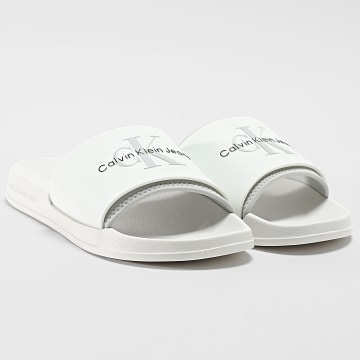 Calvin Klein - Slide Monograma 0361 Blanco