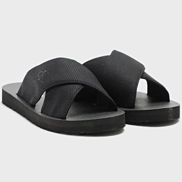 Calvin Klein - Sandalia Cruzada 1223 Negro