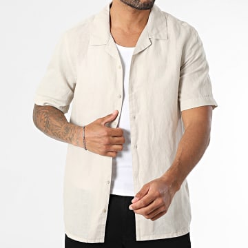 Calvin Klein - Chemise Manches Courtes Regular Fit 4197 Beige
