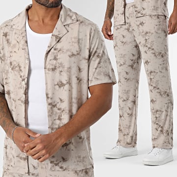 Uniplay - Ensemble Chemise Manches Courtes Et Pantalon 152 Beige