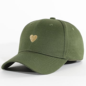Zelys Paris - Casquette Small Heart Vert Kaki