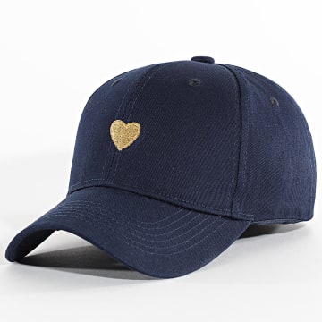 Zelys Paris - Casquette Small Heart Bleu Marine