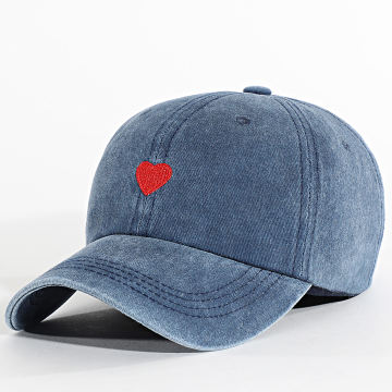 Zelys Paris - Casquette Small Heart Bleu Denim
