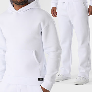 Zelys Paris - Ensemble Sweat Capuche Et Pantalon Jogging Essentiel Manko Blanc