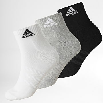 Adidas Sportswear - Lot De 3 Paires De Chaussettes IC1281 Blanc Gris Chiné Noir