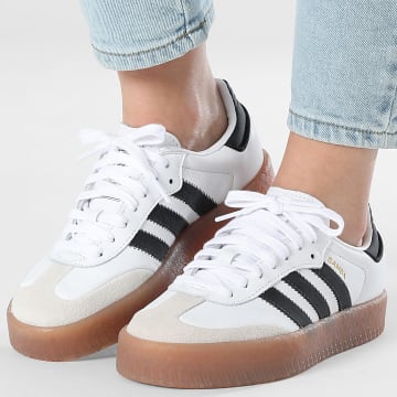 Adidas Originals - Baskets Femme Sambae JI1349 Footwear White Core Black Gold Metallic