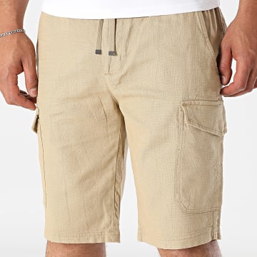 American People - Bamboe Cargo Korte Broek Beige