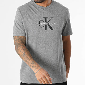 Calvin Klein - Tee Shirt LV04RB862G Gris Anthracite Chiné