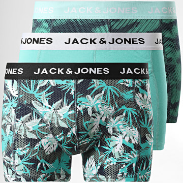 Jack And Jones - Tasmania 3 Pack Boxer verde turchese verde marina kaki