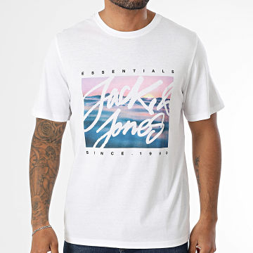 Jack And Jones - Colton Photoprint Tee Shirt White