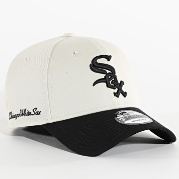 New Era - 9Forty Cappello Chicago White Sox 60667551 Beige chiaro Nero