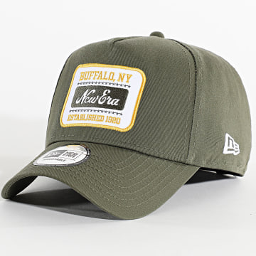 New Era - Cappello patch lavato 60667674 Verde Khaki