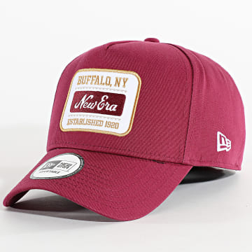 New Era - Cappello patch lavato 60667675 Bordeaux
