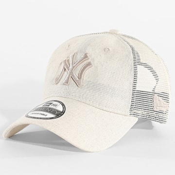 New Era - Casquette Trucker Linen 9Twenty NY Yankees 60667672 Beige