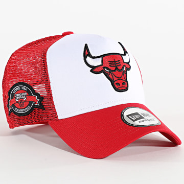 New Era - Chicago Bulls Trucker Side Patch Cap 60667461 Rosso Bianco
