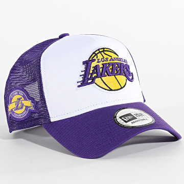 New Era - Los Angeles Lakers Trucker Side Patch Cap 60667463 Viola Bianco