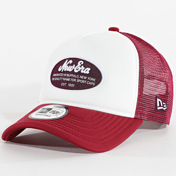 New Era - Trucker Oval Foam Patch Cap 60667664 Bordeaux White