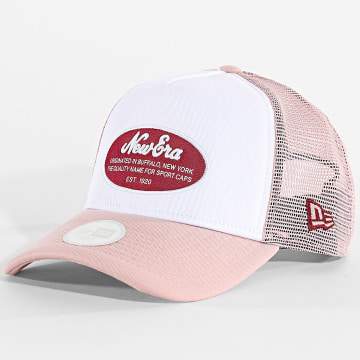 New Era - Casquette Trucker Femme Oval Patch 60667685 Rose Blanc