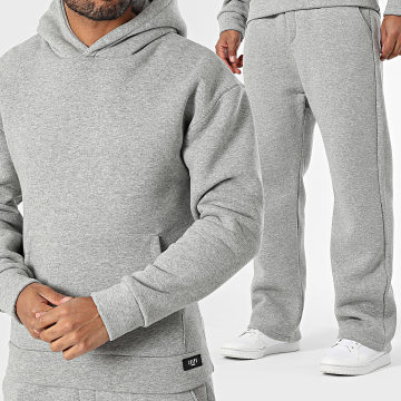 Zelys Paris - Ensemble Sweat Capuche Et Pantalon Jogging Essentiel Manko Gris Chiné