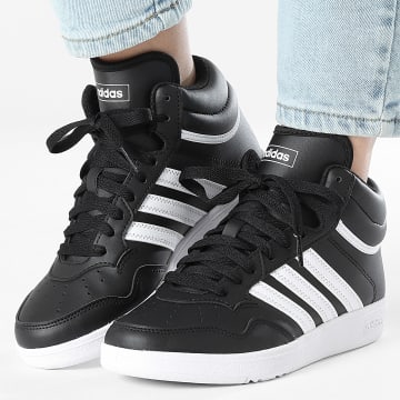 Adidas Sportswear - Baskets Montantes Femme Hoops 4.0 Mid J JI3477 Core Black Cloud White