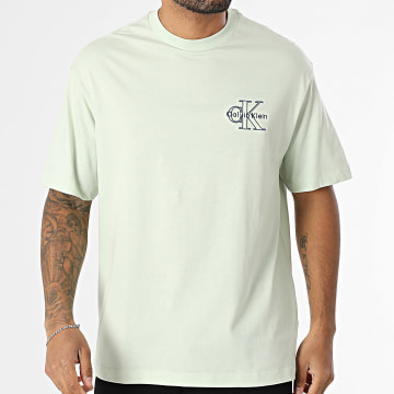 Calvin Klein - Tee Shirt Oversize Large 856G Vert Clair