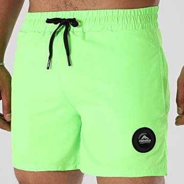Helvetica - Short De Bain 31 Sunset Vert Fluo