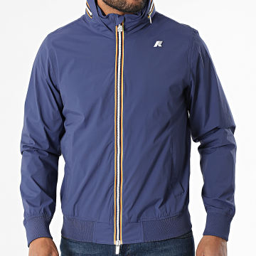 K-Way - Veste Zippée Capuche Amaury Bleu Marine