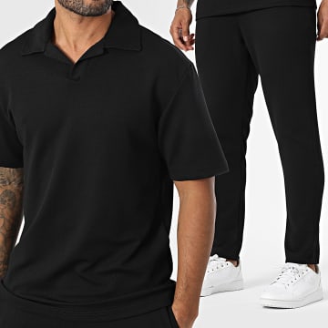 Mackten - Ensemble Polo Manches Courtes Et Pantalon 231 Noir