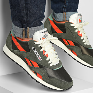 Reebok - Baskets Classic Nylon 100209551 Green Orange Beige