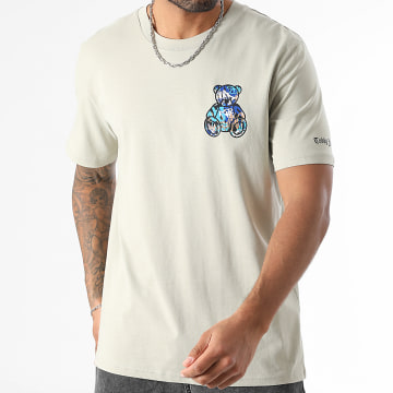 Teddy Yacht Club - Tee Shirt Oversize Large Art Series Small Blue Beige Stone