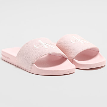 Calvin Klein - Sandali donna con logo monogramma CK 1967 Pink